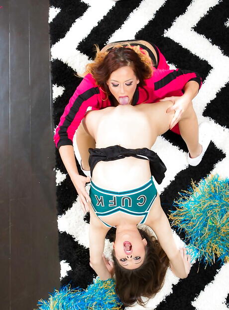 Foxy women Lucy Doll and Tory Lane have hot sex with a strapon 